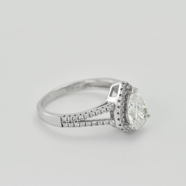 Goldring in Weißgold 36394