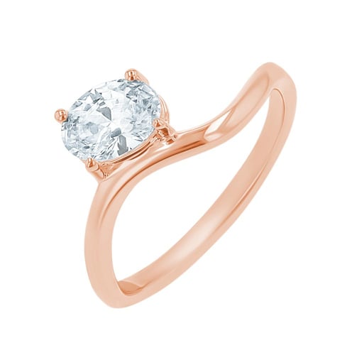Verlobungsring mit einem ovalen Lab Grown Diamanten Carrie