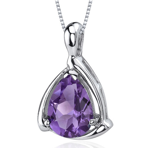 Silberner Amethystanhänger