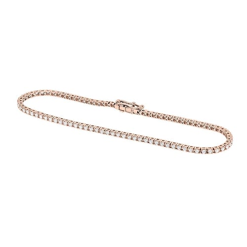 Goldenes Tennisarmband mit Lab Grown Diamanten Graf
