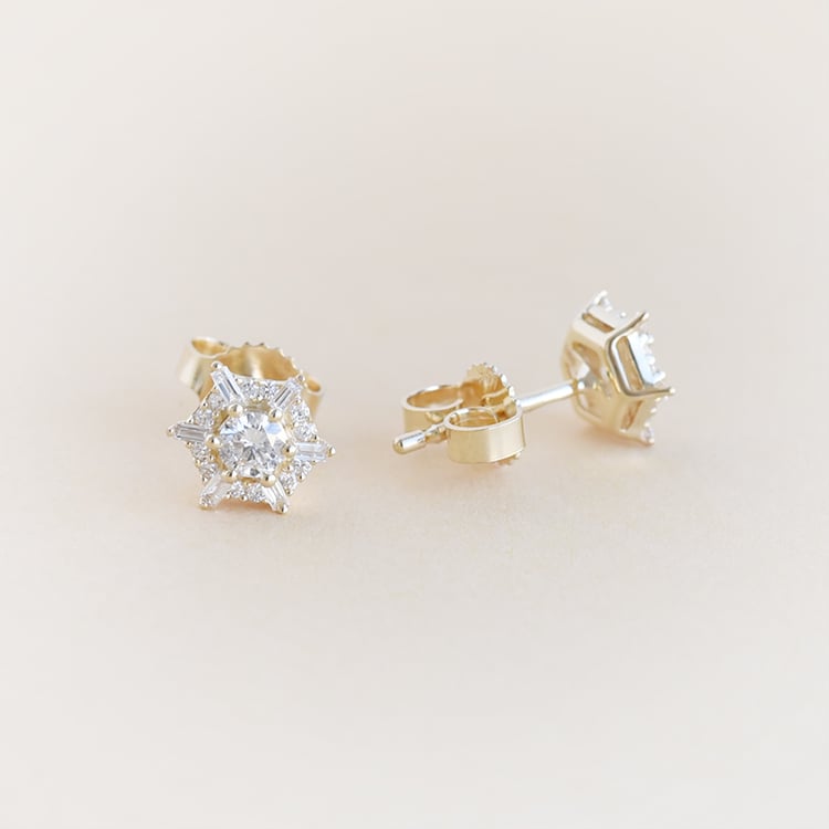 Goldenes Schmuckset mit Lab Grown Diamanten Kirstin 95962