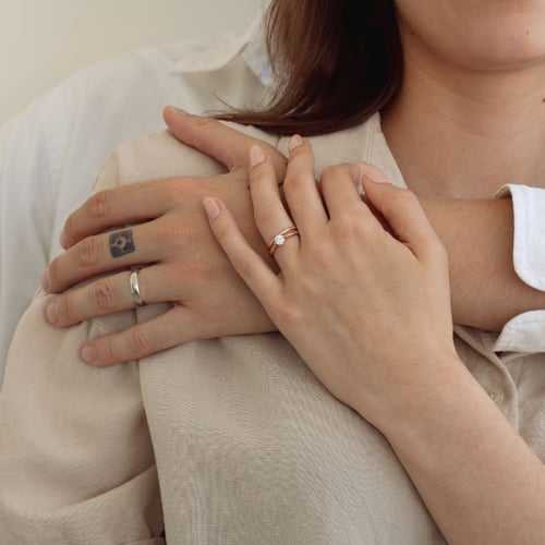 Minimalistischer Eternity-Ring mit Lab Grown Diamanten Toskani