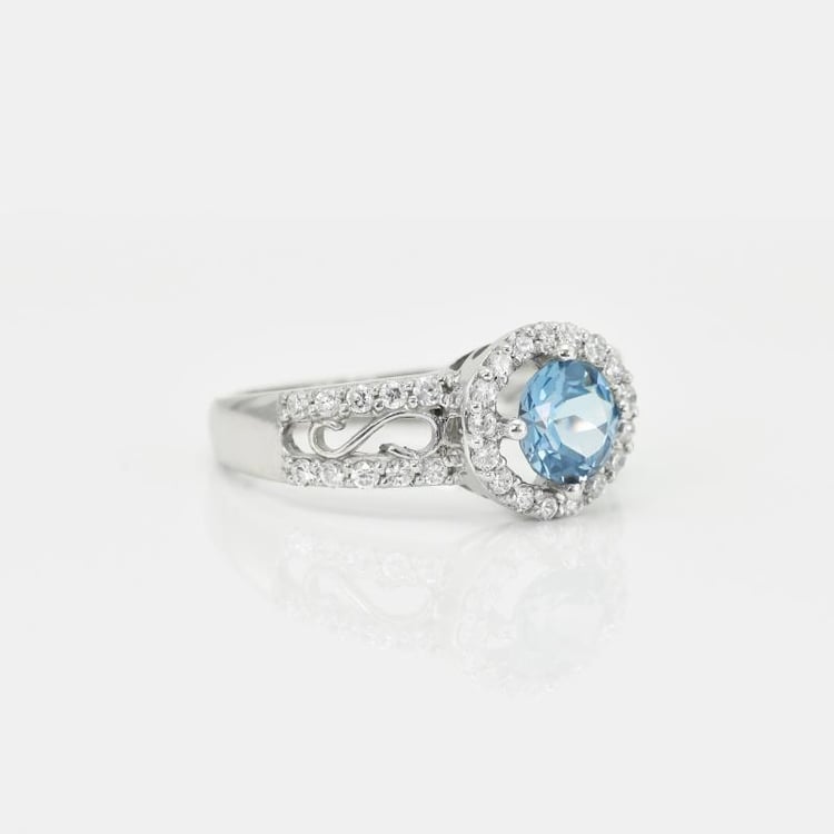 Goldring mit Topas und Diamanten Eriah 15596