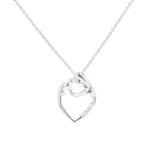 Anhänger Mutter und Kind mit Diamanten Eisa
