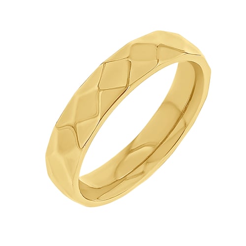 Design Eheringe aus Gold mit Muster Becy