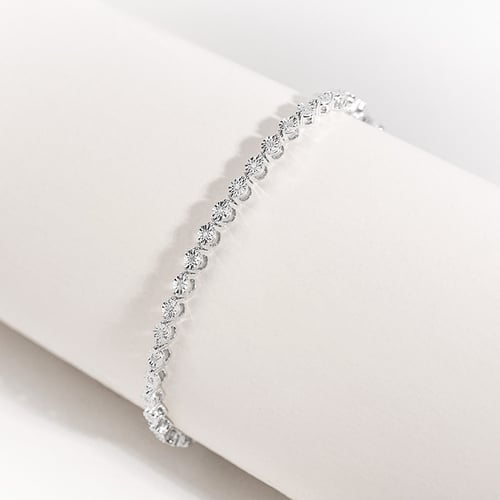 Silbernes Tennis Armband mit funkelnden Diamanten Jago
