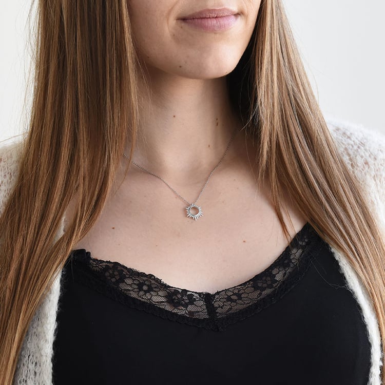 Anhänger in Sonnenform mit Diamanten Maja 85569