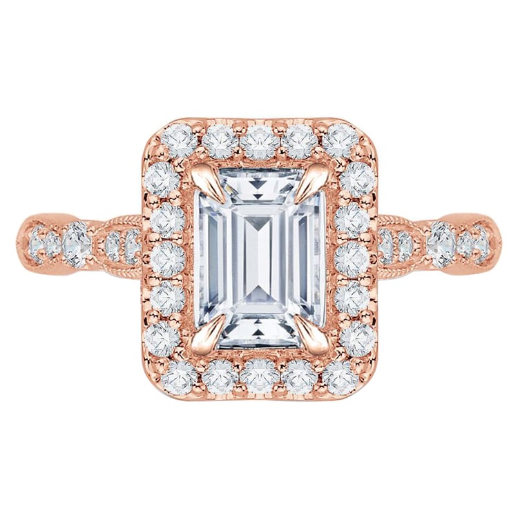 Goldener Verlobungsring mit Diamanten 60555