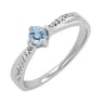 Ring mit Aquamarin und Lab Grown Diamanten Sewyn