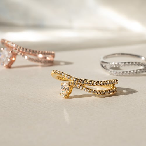 Unkonventioneller Verlobungsring mit Lab Grown Diamanten Reptie