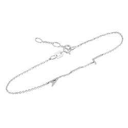 Armband mit drei Buchstaben und Lab Grown Diamanten Annika