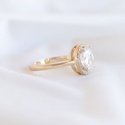 Ring mit Moissanit und Lab Grown Diamanten Arya