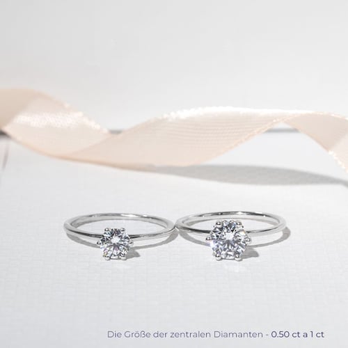 Verzierter Verlobungsring mit Lab Grown Diamanten Donia