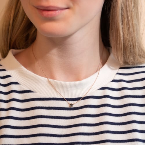 Kette mit einem Salt and Pepper Diamanten Mejia