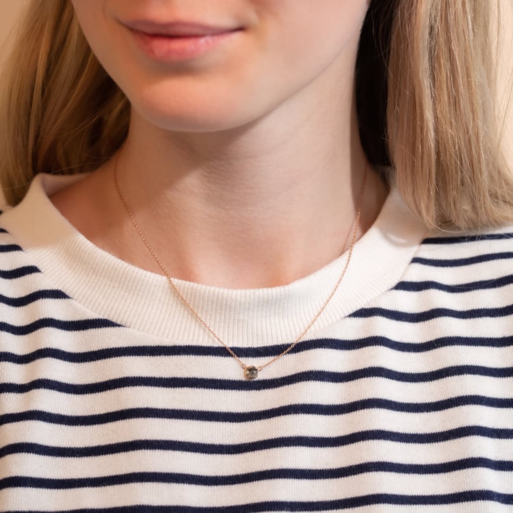 Kette mit einem Salt and Pepper Diamanten Mejia 104792