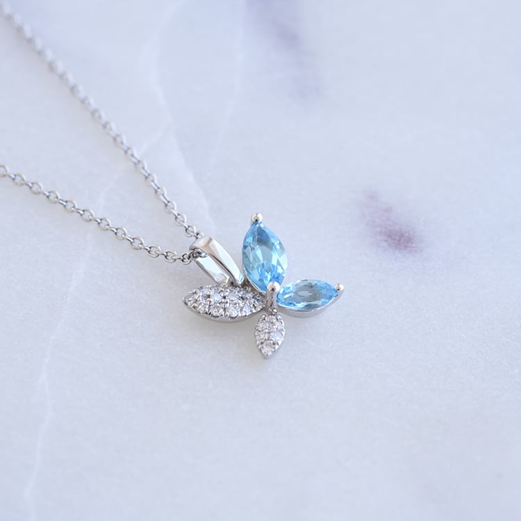 Romantisches Set mit Topasen und Diamanten Ellis 106232