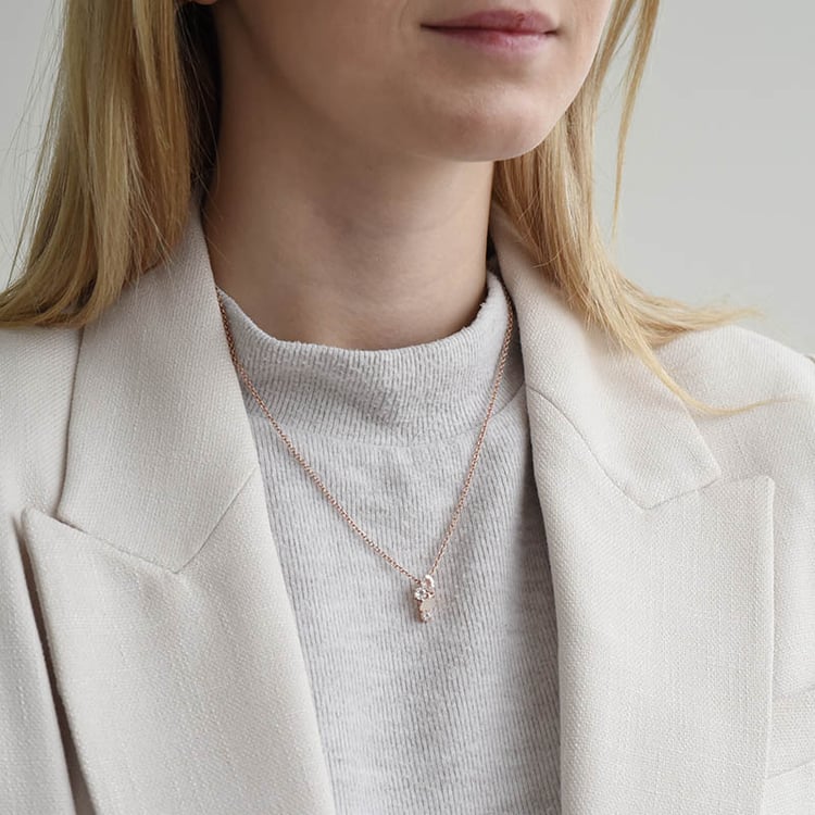 Silber Anhänger mit Topas, Rosenquarz und Mondstein Daisi 93477