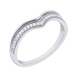 Gebogener Eternity-Ring mit Diamanten Irving