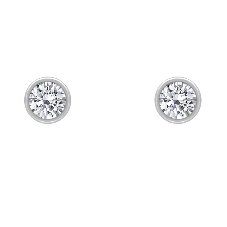 Ohrringe aus Platin mit Diamanten Flown