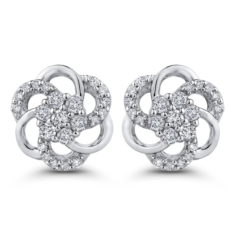 Goldene Ohrrinhe mit Diamanten 51671