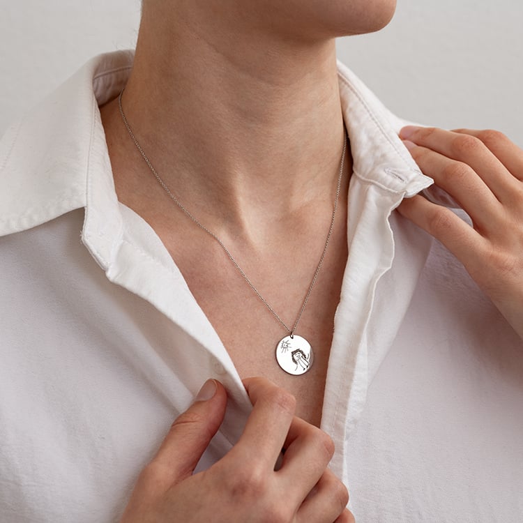 Personalisierter Anhänger mit Kinderzeichnung Drawing 131231