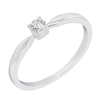 Eleganter Silberring mit Lab Grown Diamanten Ximena