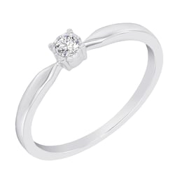 Eleganter Silberring mit Lab Grown Diamanten Ximena