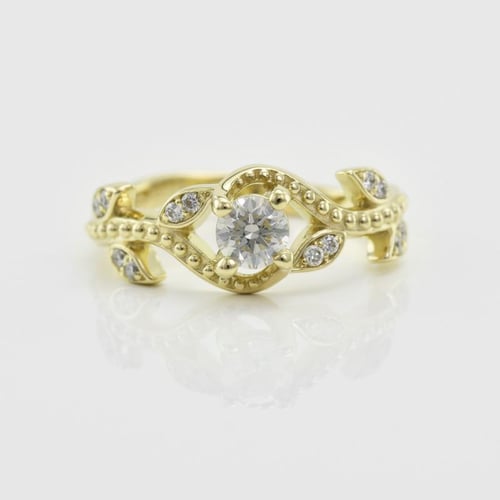 Vintage Verlobungsring mit Lab Grown Diamanten Vindo