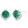 Ohrstecker in Silber mit Smaragd