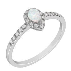 Goldring mit Opal und Diamanten Kezia