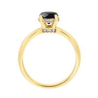Verlobungsring mit schwarzem und weißen Diamanten Xela