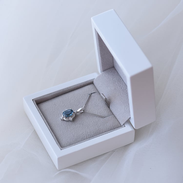 Silberner Anhänger mit Topas und Zirkonia Kirby 63826