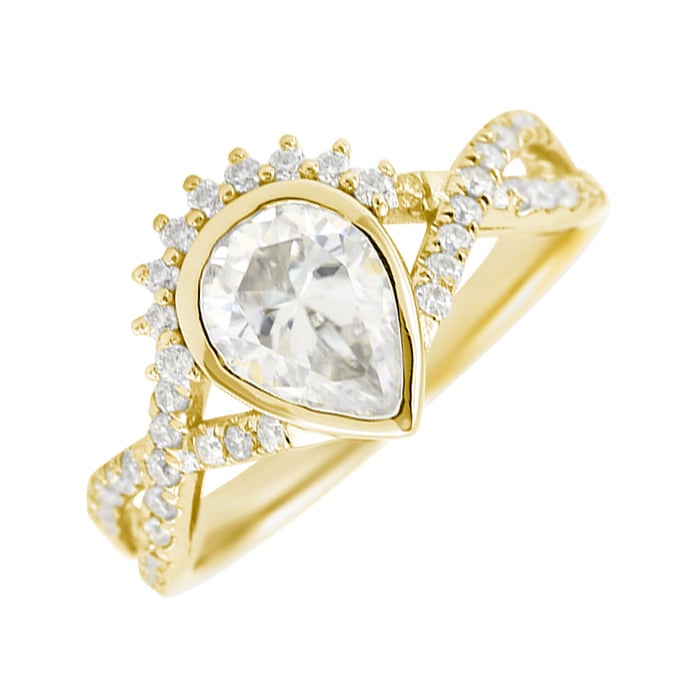 Einzigartiger Verlobungsring mit Moissaniten Alica 123222