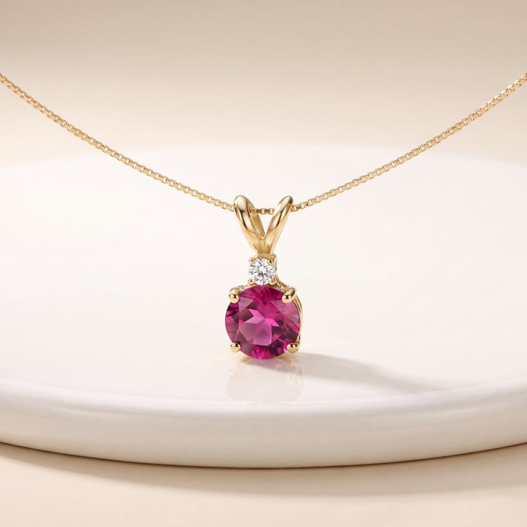 Rubin Halskette mit Diamant 170691