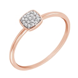 Goldring voller Diamanten Hevela
