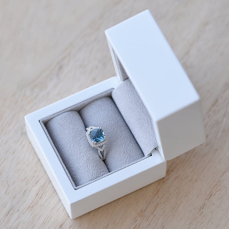 Ring aus Silber mit Topas 62037