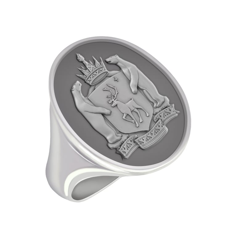 Ring aus Gold mit Gravur