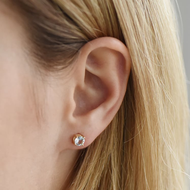 Ohrstecker mit Aquamarinen Conchur 92385