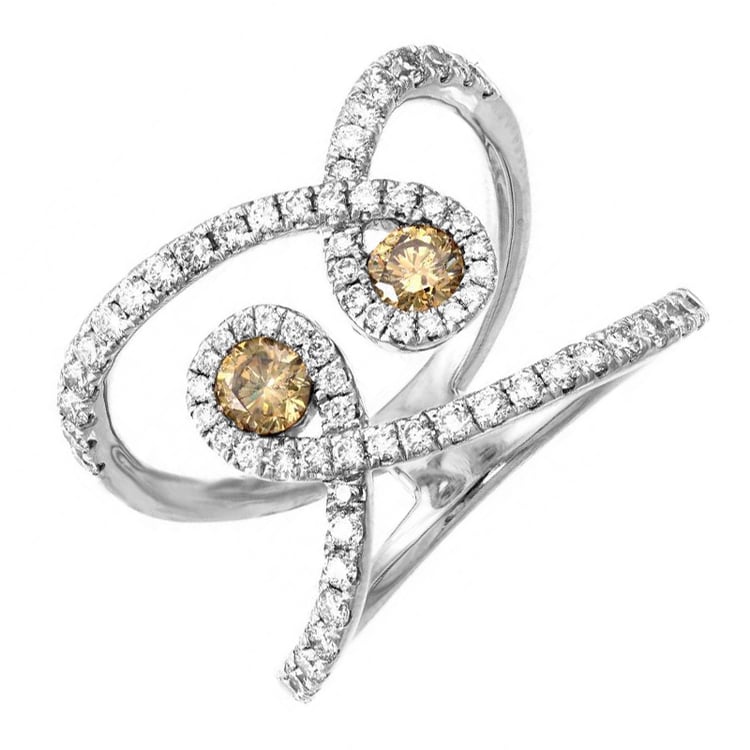 Goldring mit Diamanten 79138