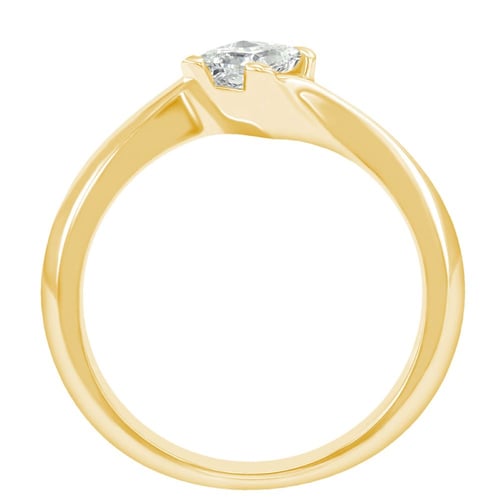 Verlobungsring mit Princess Diamanten Falgu