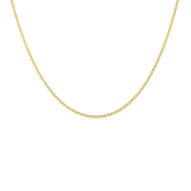 Zarte silberne Panzerkette 55 cm 124322