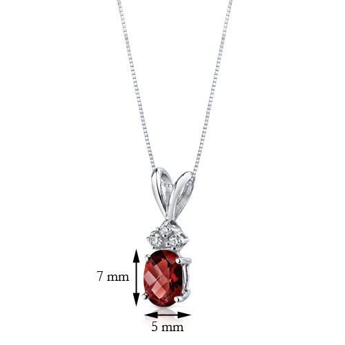 Goldanhänger mit Granat und Diamanten Tamatha