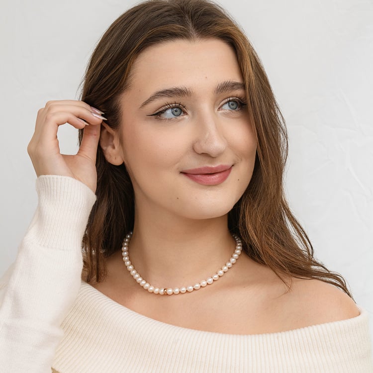 Silberne Perlenkette Kester 165065