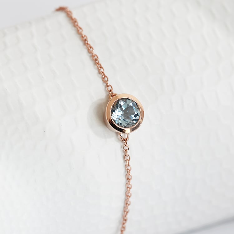 Goldarmband mit Aquamarin Arleth 117025