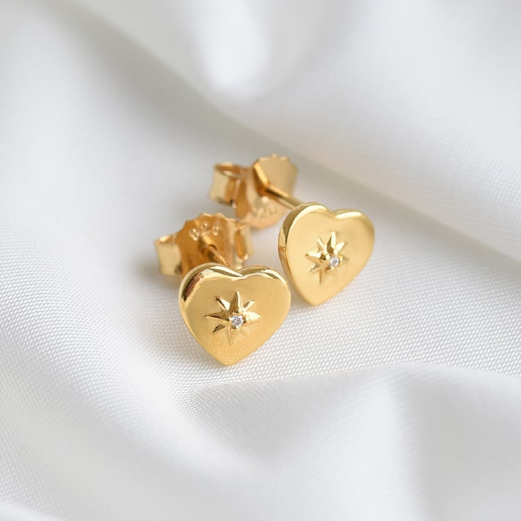 Kollektion von Schmuck in Herzform aus Gold mit Diamanten Esmail 81581