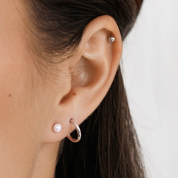 Minimalistische Perlen Ohrringe 158432
