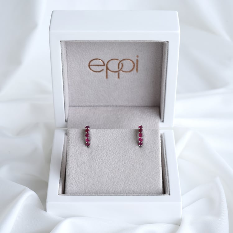 Ringohrringe mit Rubinen Patton 85818