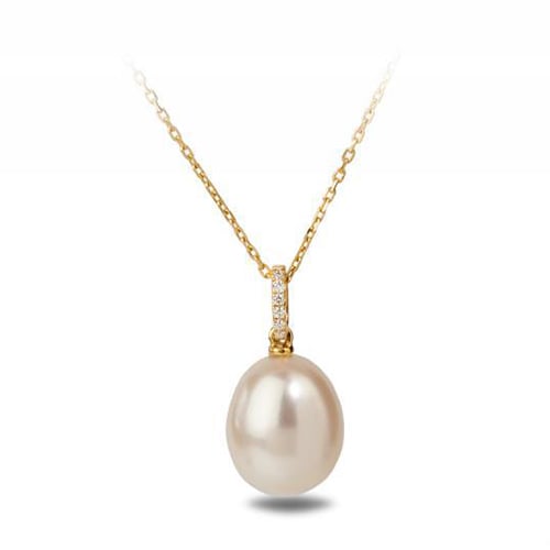 Perlen-Anhänger mit Diamanten Turanyu