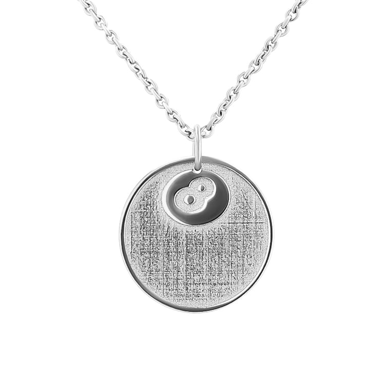 Silberner Anhänger Billardkugel mit Gravur Ihrer Wahl Billard 124136