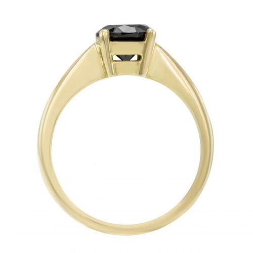 Verlobungsring aus Gold mit schwarzem Diamant Remmey